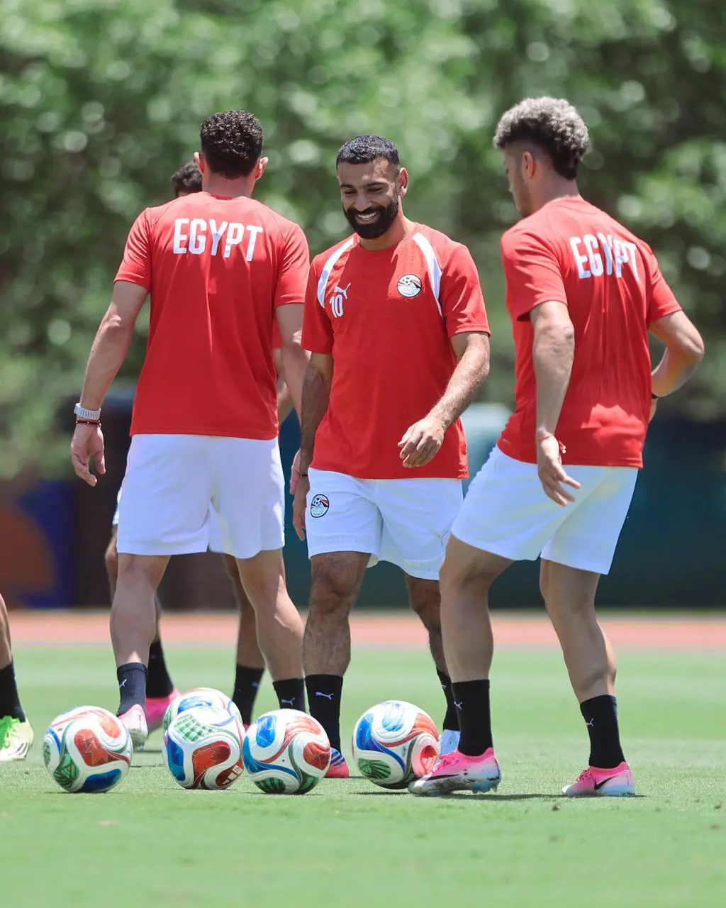 بالصور.. منتخب مصر يختتم تدريباته في "دالاس" استعداداً لمواجهة أستراليا 